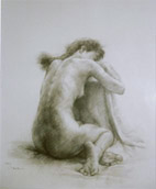 鉛筆デッサン裸婦（１９９２年）